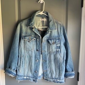 JEAN JACKET W/ M ON BACK